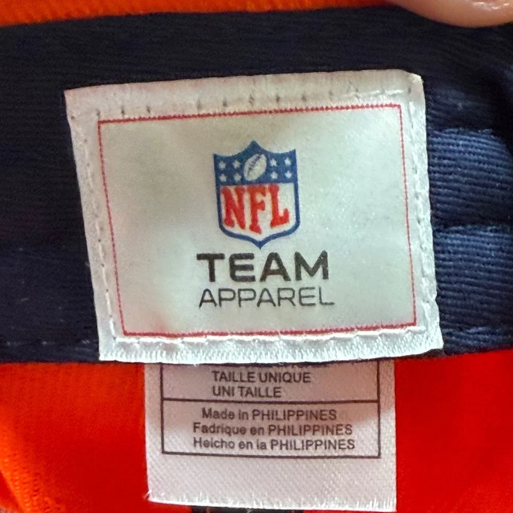 NFL Team Apparel Denver Broncos Hat Mens Orange Adjustable Baseball Cap‎ Cotton